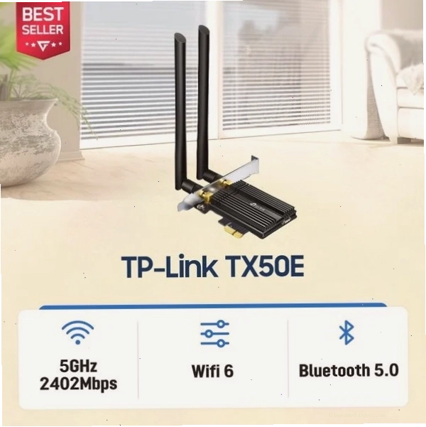 Card mạng WiFi 6 TP-Link Archer TX50E chuẩn AX3000