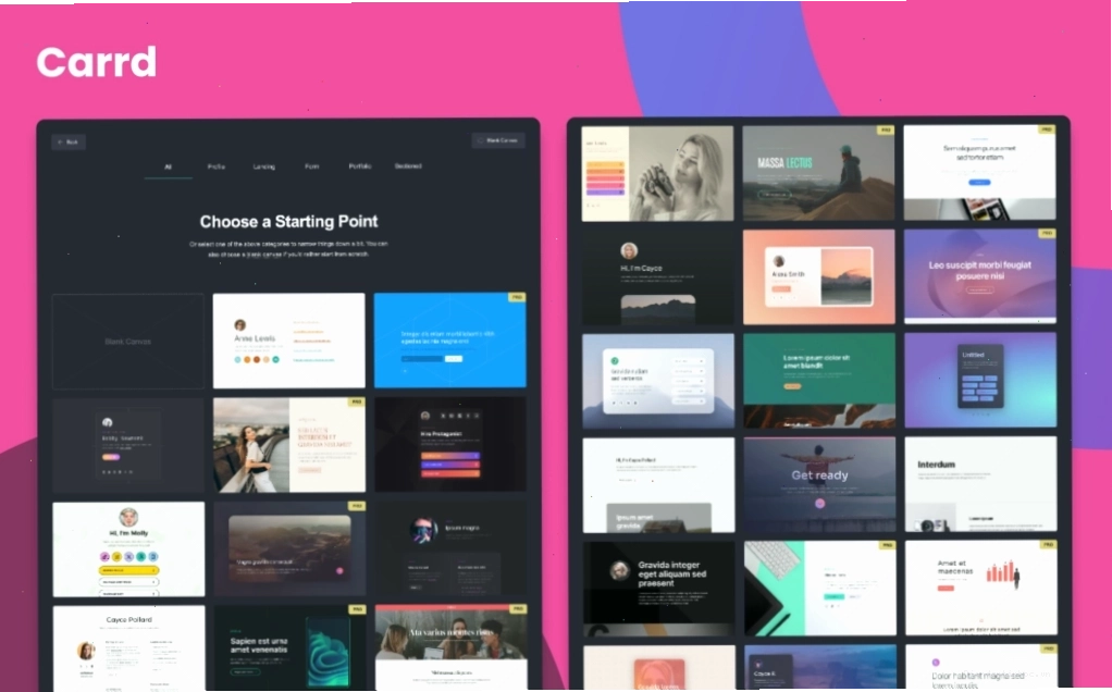 Carrd - Công cụ tạo landing page một trang hiệu quả