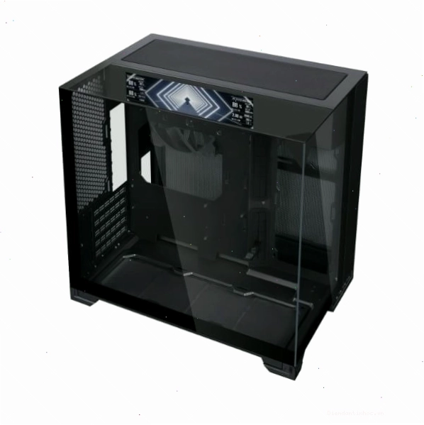 Case máy tính Lian Li O11D Vision-M Digital Black với màn hình tích hợp