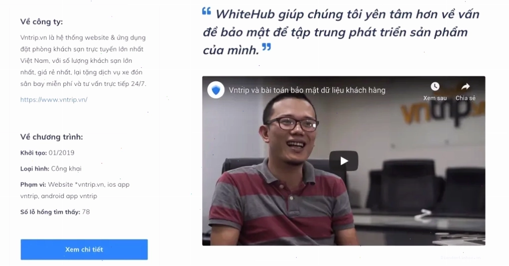 Case Study VNtrip Pentest với WhiteHub