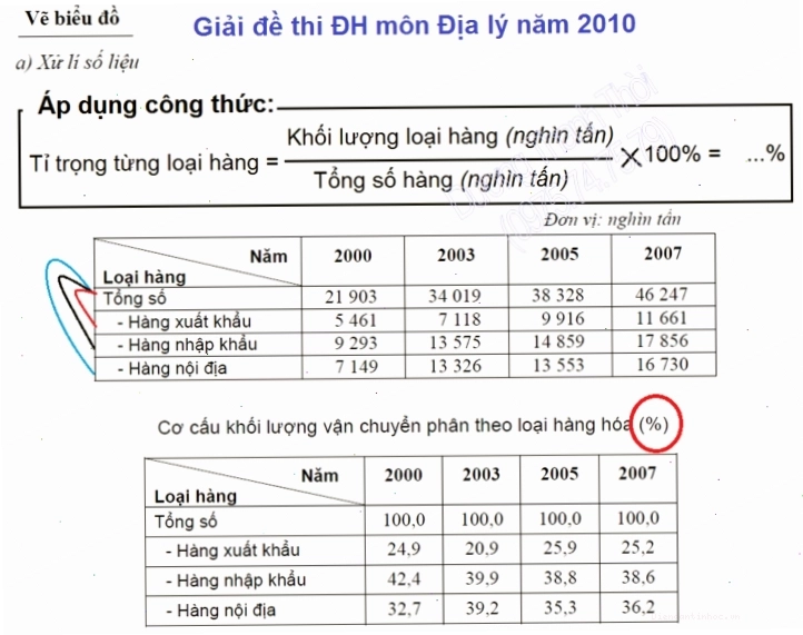 Chi tiết biểu đồ diện tích lúa