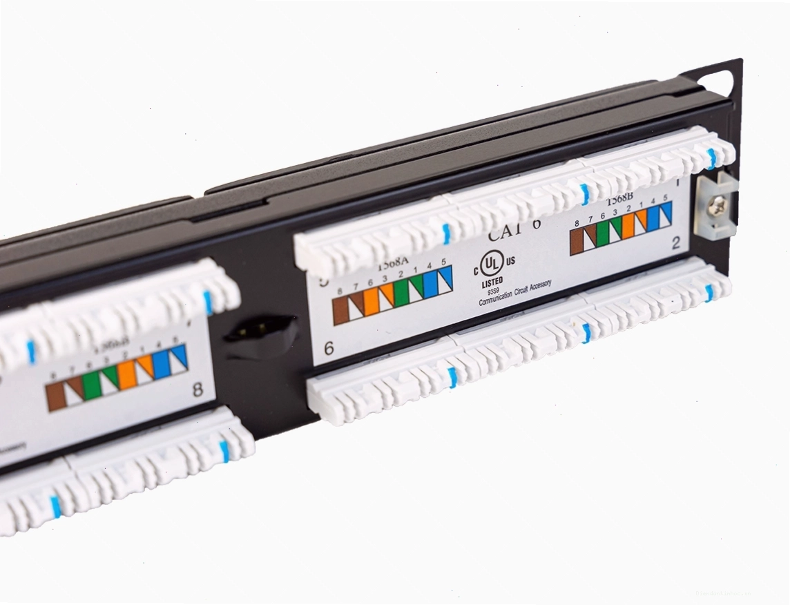 Chi tiết cổng kết nối trên Patch Panel DINTEK