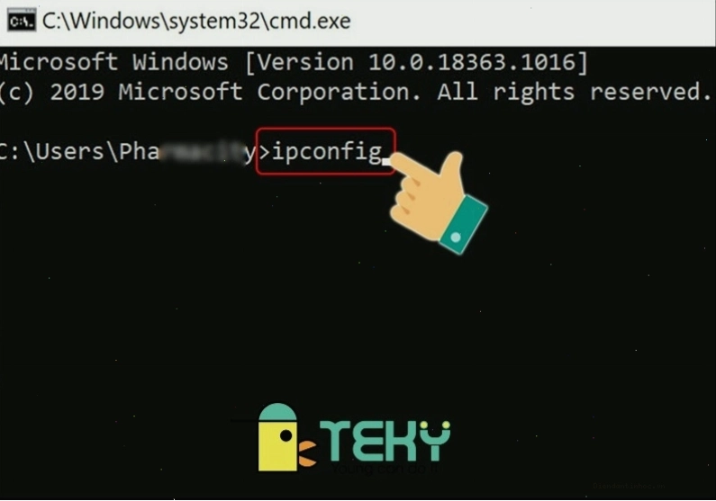 Chi tiết địa chỉ IPv4 Address trong kết quả ipconfig