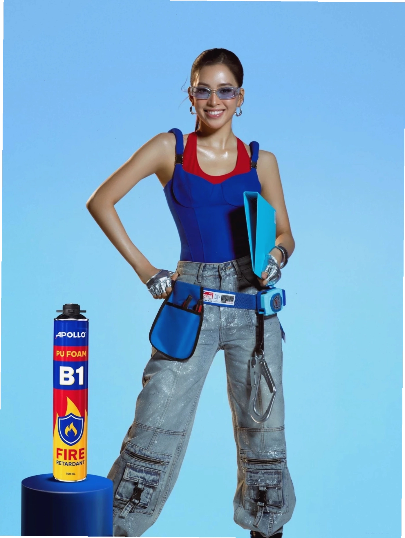 Chi tiết thi công foam chống cháy B1