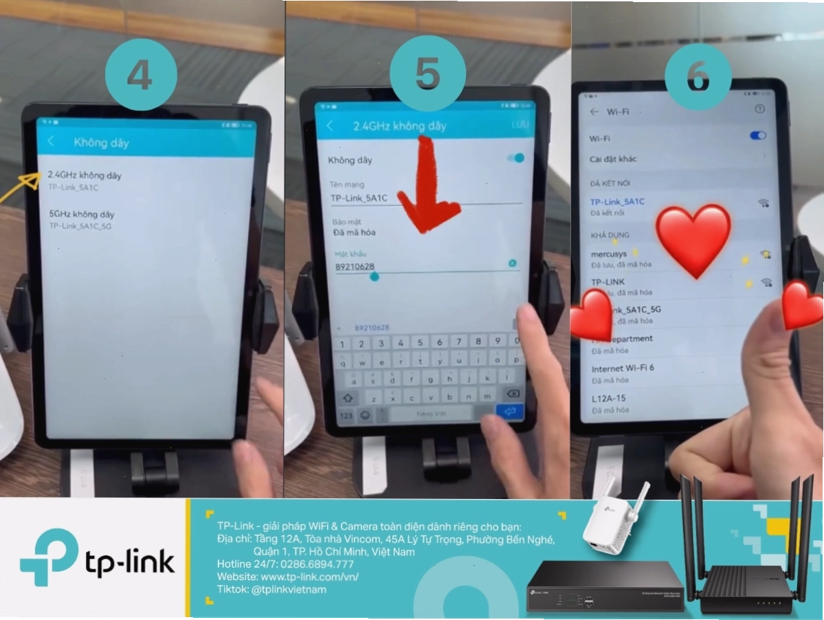 Chỉ với các bước đơn giản bạn đã có thể thay đổi mật khẩu WiFi TP-Link trên điện thoại thông qua ứng dụng TETHER rồi