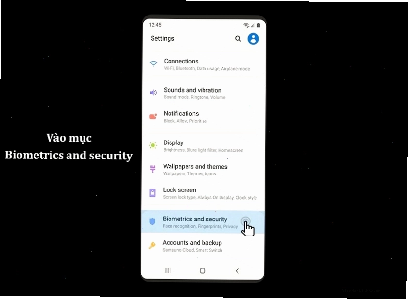 Chọn "Find My Mobile" để định vị thiết bị