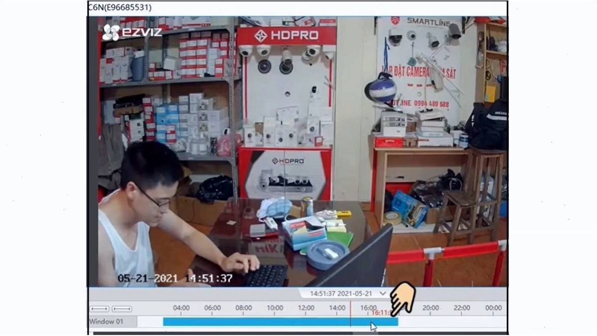 Chọn mốc thời gian để tải video