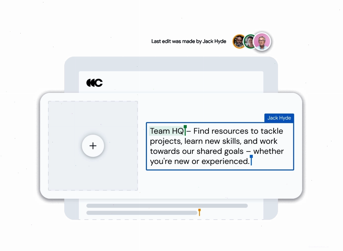 Cộng tác viên đang chỉnh sửa nội dung trên Google Sites