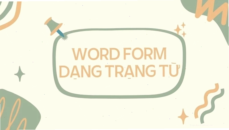 Công thức hình thành Word Form