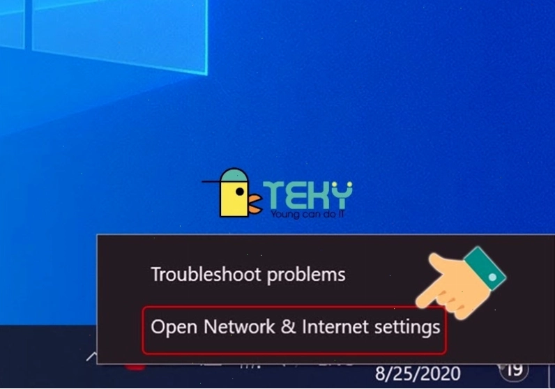 Cửa sổ Network & Internet settings