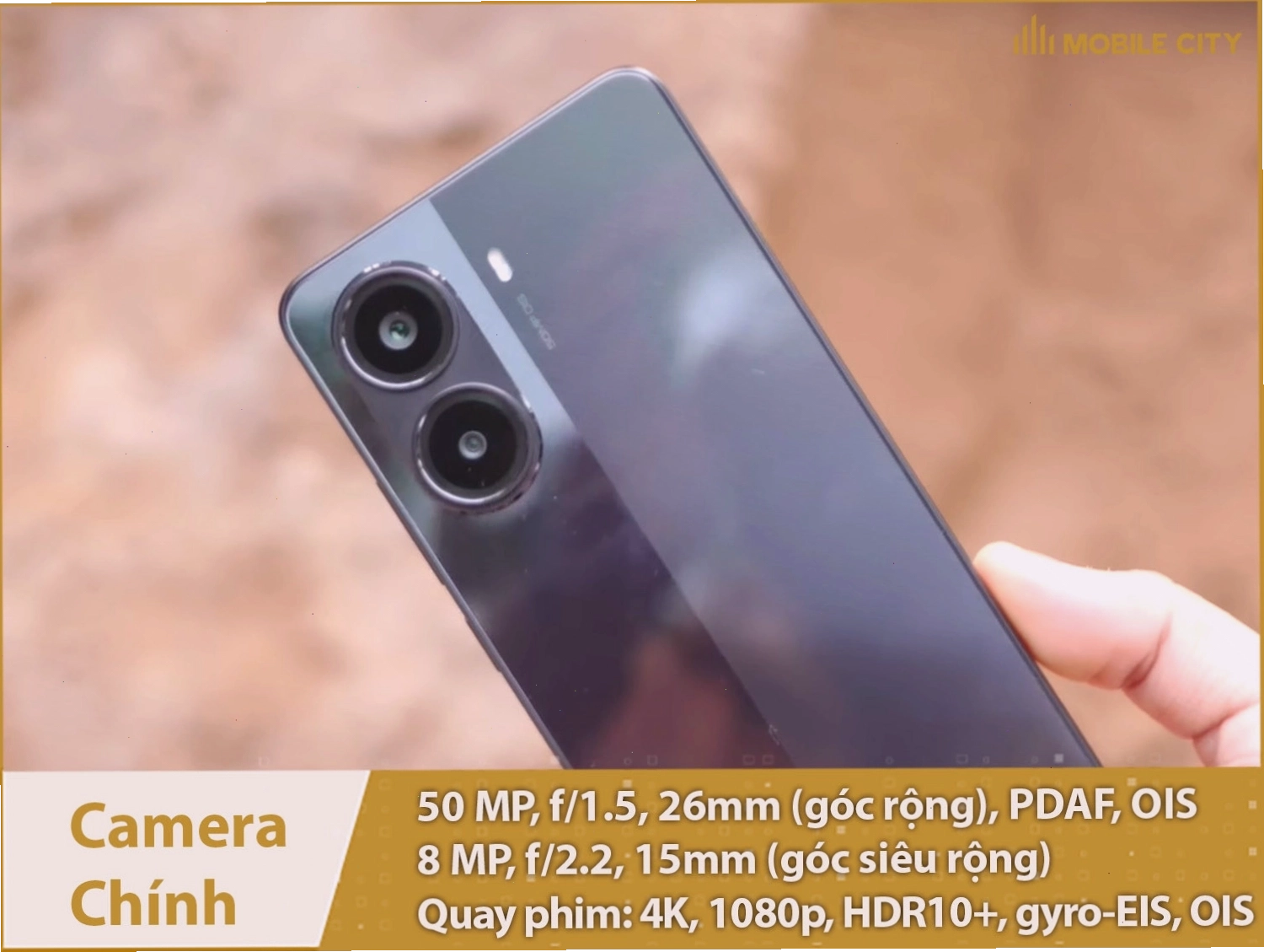 Cụm camera chính 50MP OIS trên POCO X7 Pro