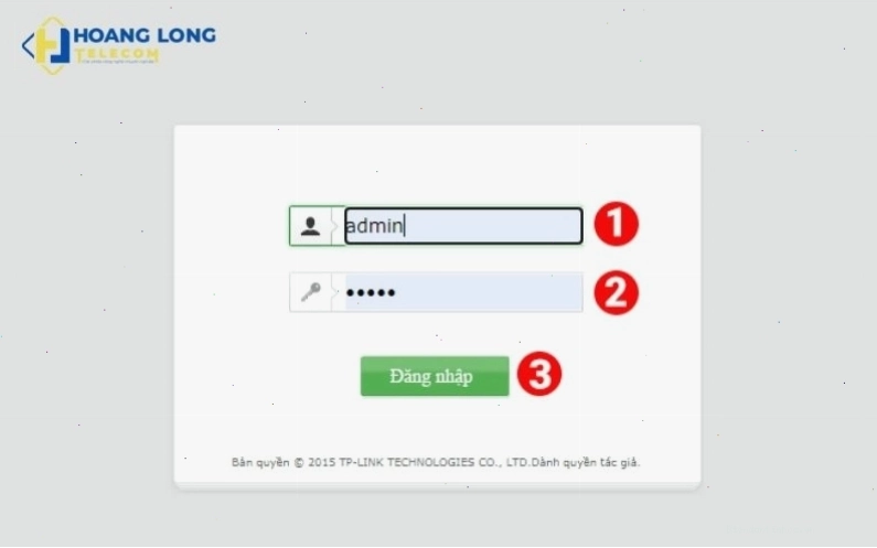 Đăng nhập vào giao diện quản trị router TP-Link để đổi mật khẩu