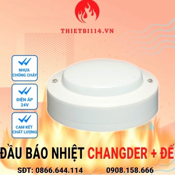 Đầu báo nhiệt kèm đế