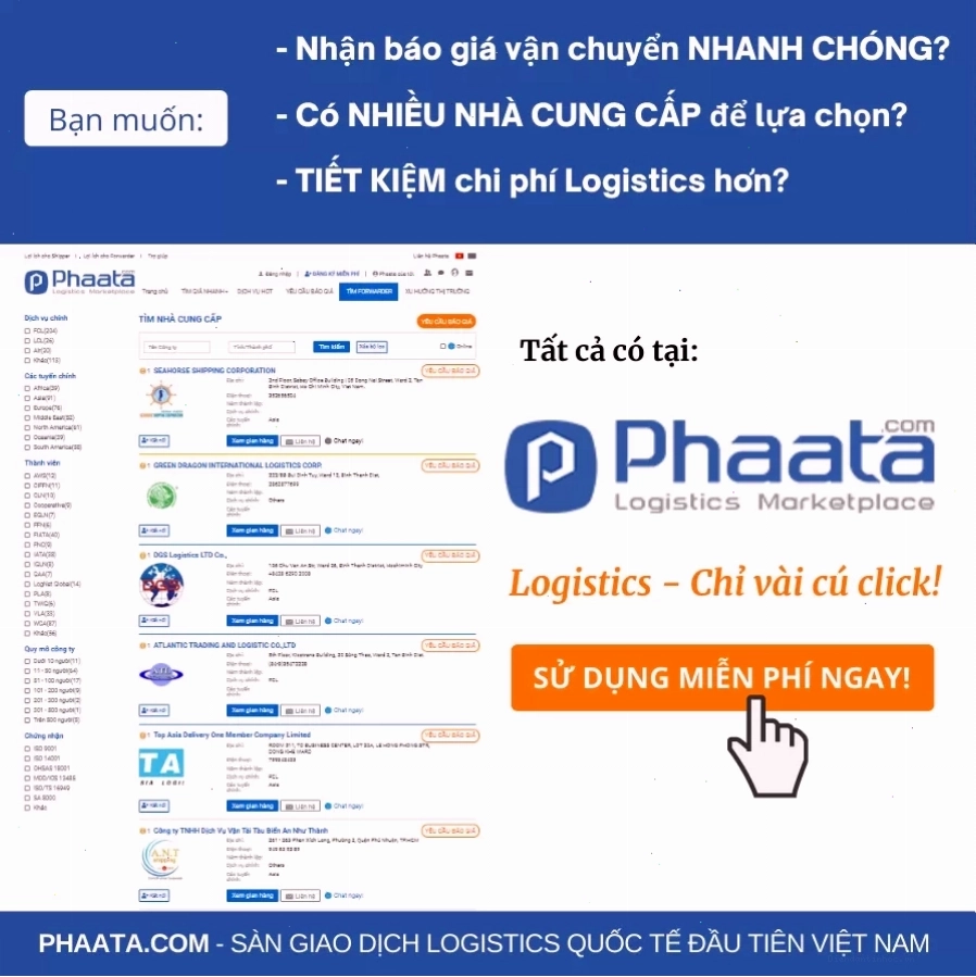 Dịch vụ logistics quốc tế hàng đầu