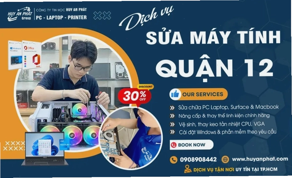 Dịch vụ sửa máy tính Quận 12