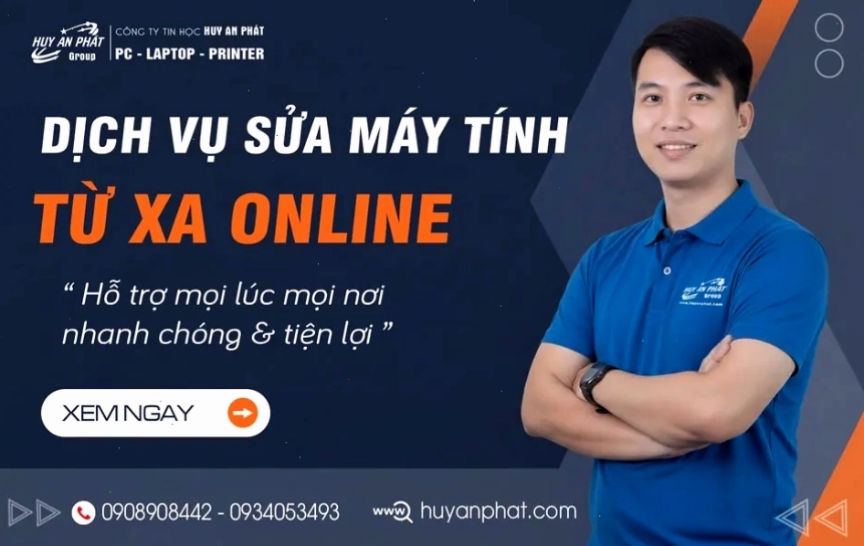 Dịch vụ sửa máy tính tại nhà hỗ trợ online từ xa