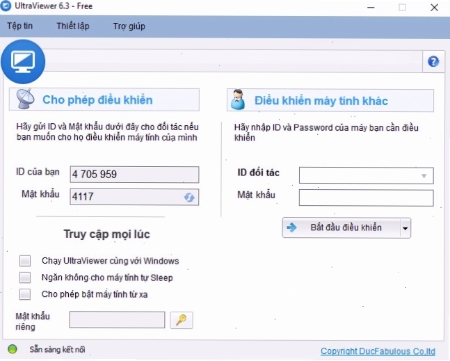 Điều khiển máy tính từ xa dễ dàng với UltraViewer, phiên bản 6.6.133