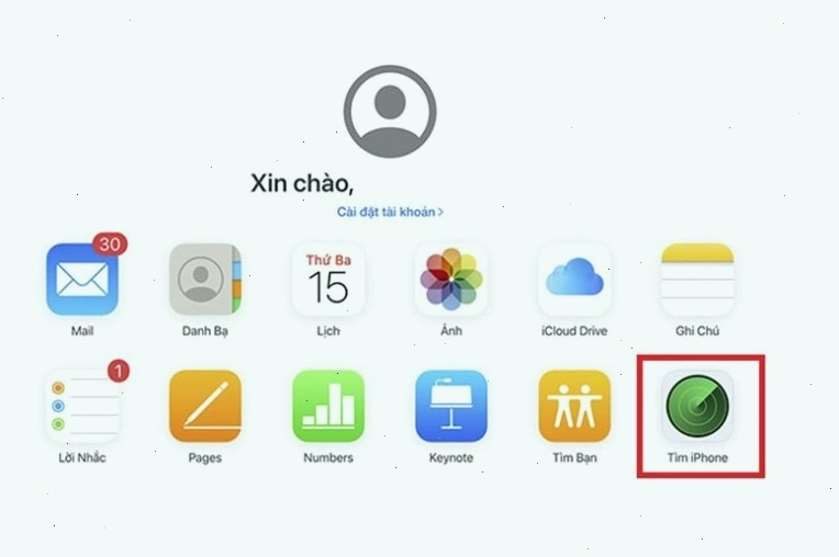 Định vị iPhone bằng tính năng Find My trên iCloud