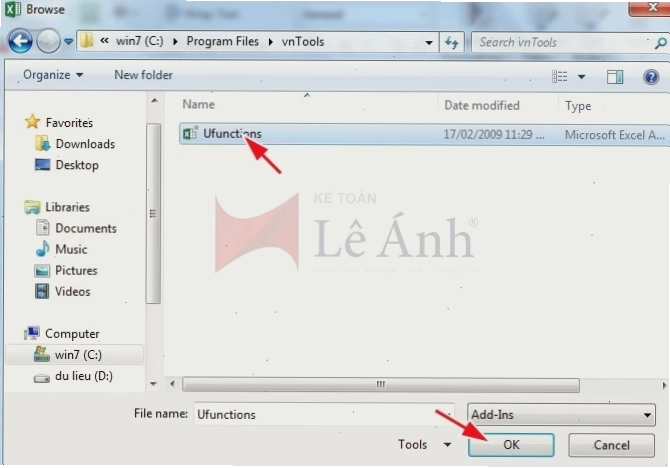 File Excel mẫu với chức năng đổi số thành chữ đã được cài đặt sẵn