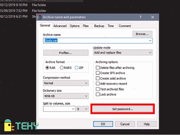 Giải nén file nhanh chóng với các tùy chọn lưu trữ