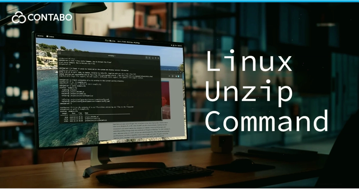 Giải nén file zip trên Linux bằng dòng lệnh