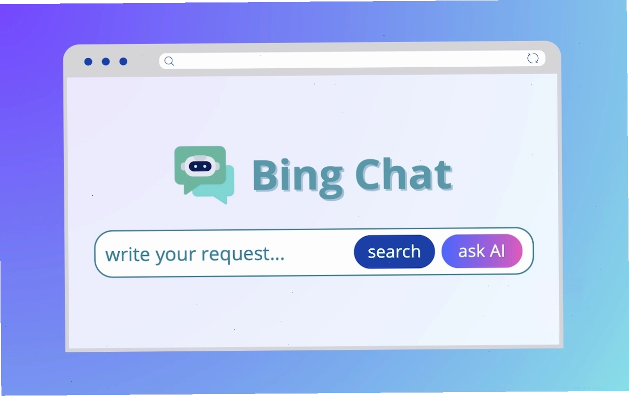 Giao diện Bing Chat trên trang tab mới của trình duyệt Chrome