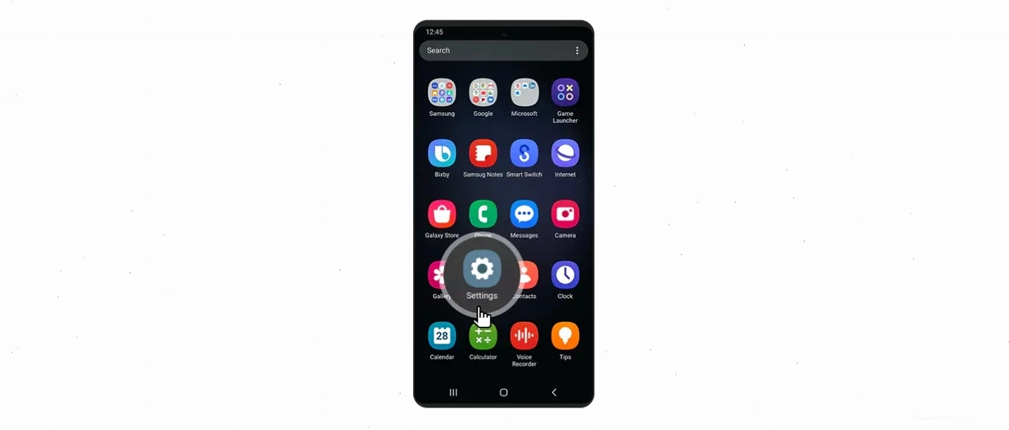 Giao diện cài đặt Find My Mobile trên điện thoại