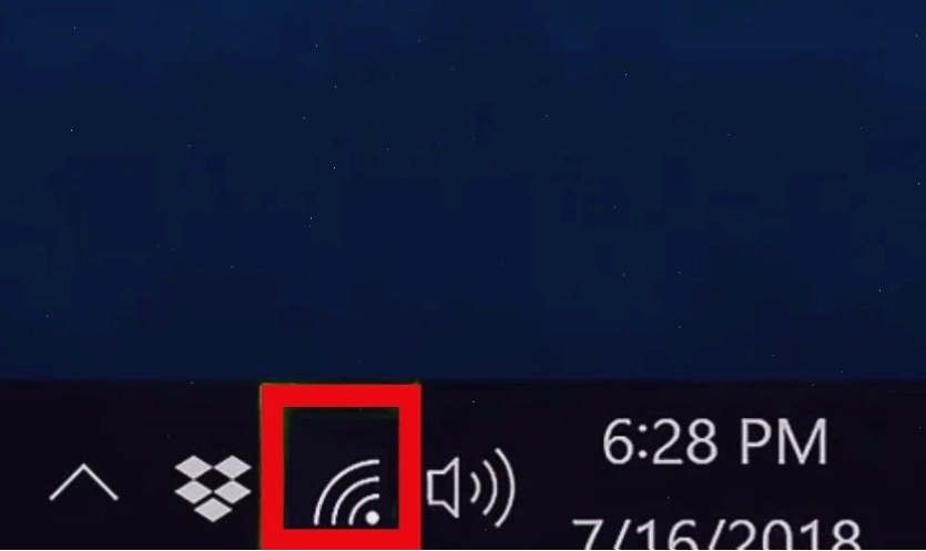 Giao diện cài đặt mạng trên Windows để xem lại mật khẩu WiFi