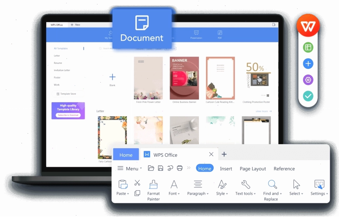 Giao diện chính của Word Online miễn phí trên trình duyệt web
