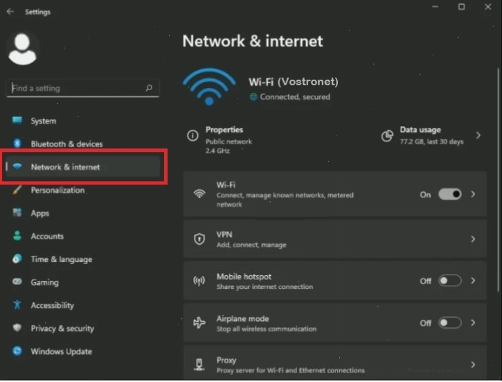 Giao diện Command Prompt hiển thị lệnh netsh winsock reset