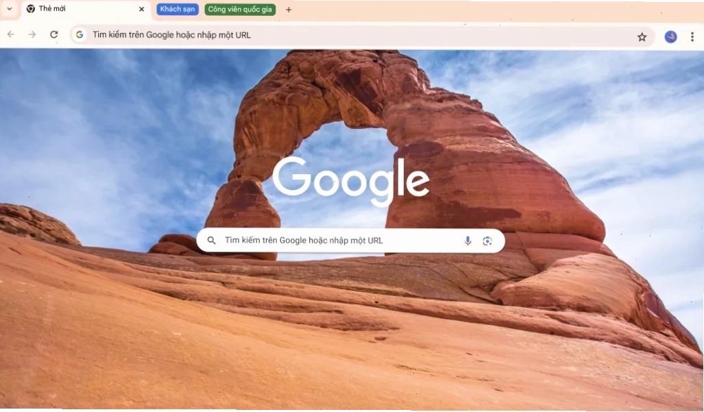 Giao diện Google Chrome với các tính năng bảo mật nổi bật