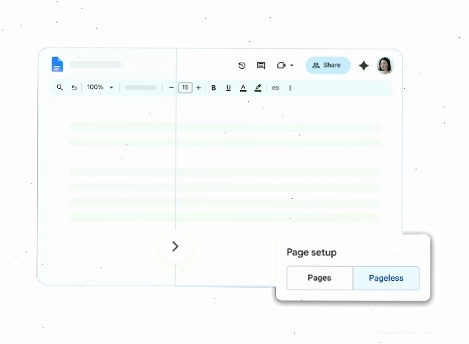 Giao diện Google Tài liệu hiển thị chế độ làm việc ngoại tuyến