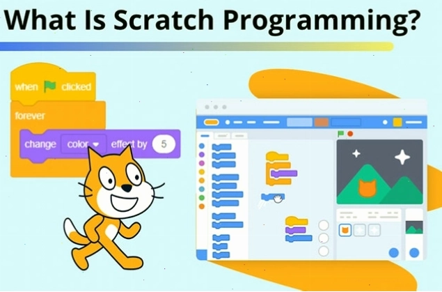 Giao diện kéo thả khối lệnh của Scratch