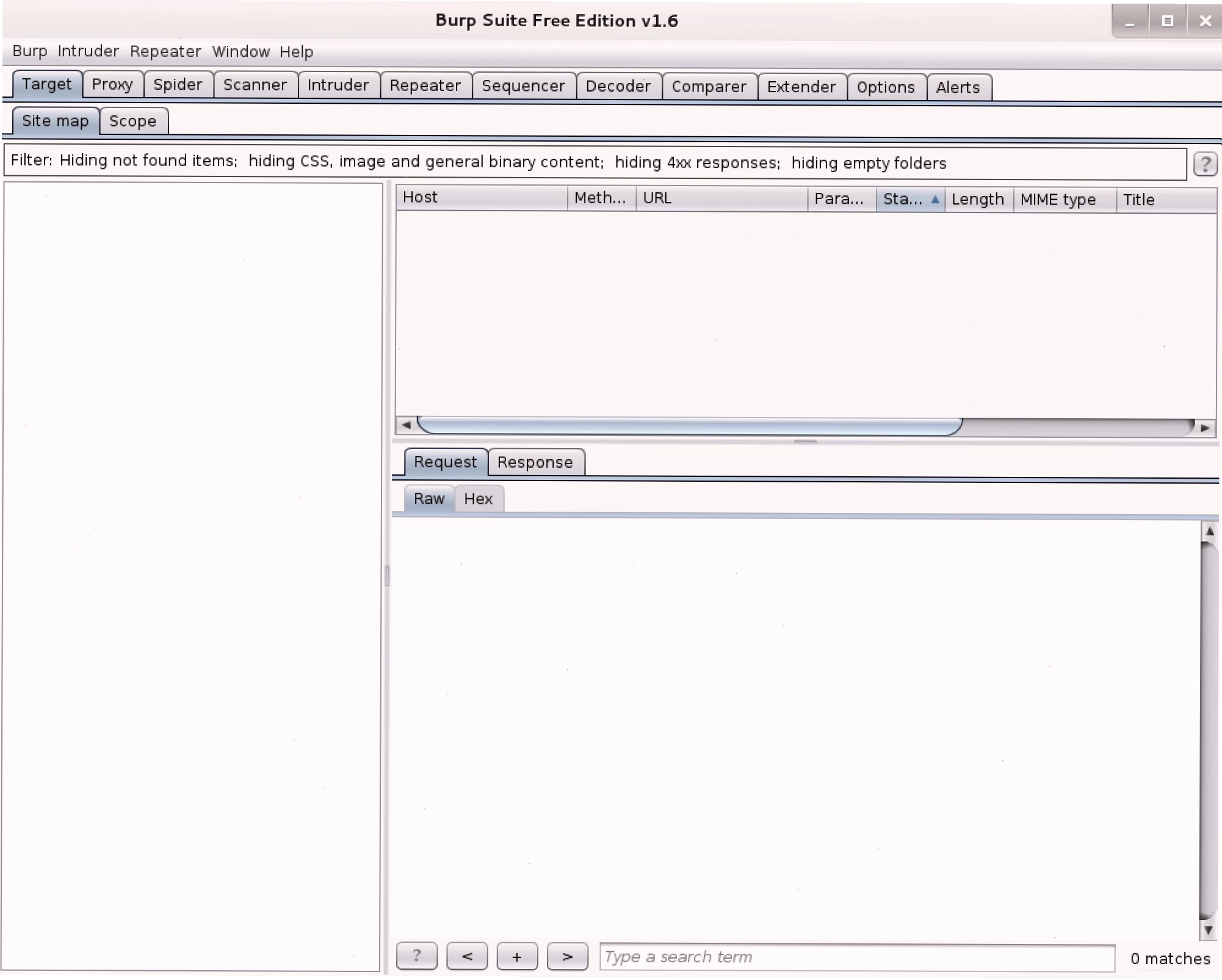 Giao diện kiểm thử Burp Suite