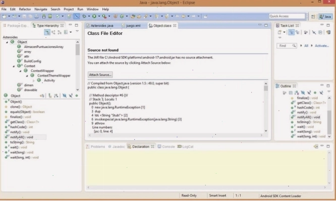 Giao diện làm việc của Eclipse IDE