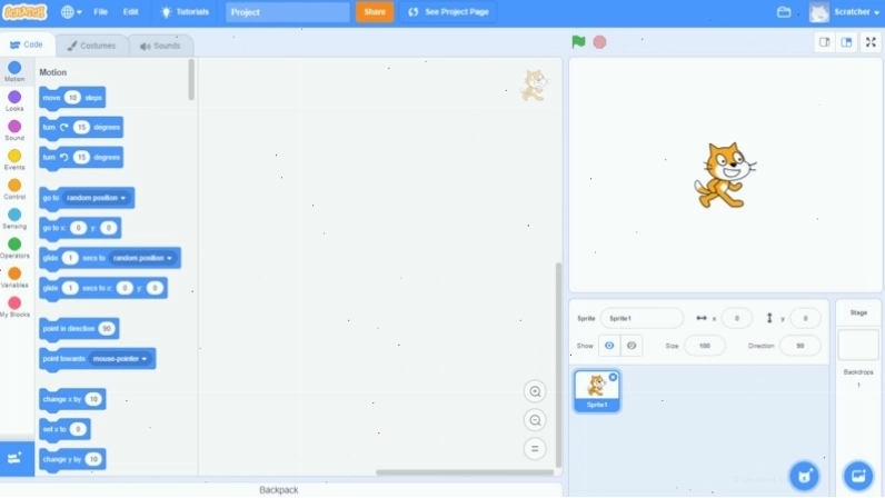 Giao diện lập trình trực quan của Scratch 3.0
