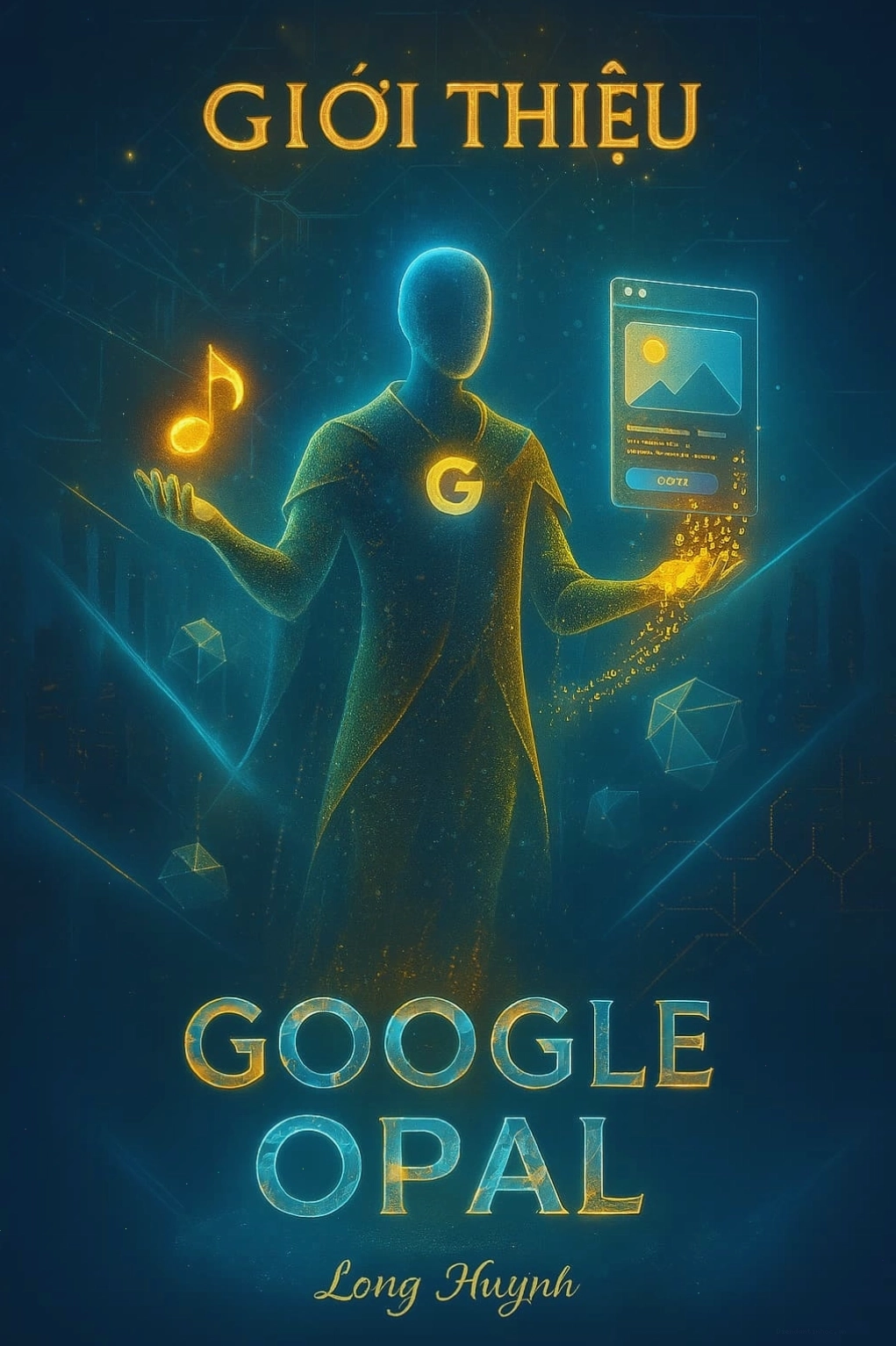 Giao diện người dùng Google Opal hiển thị các thành phần của một ứng dụng AI mini