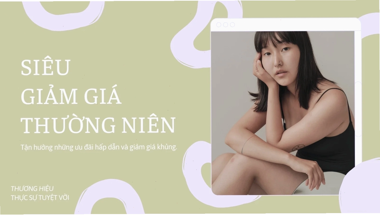 Giao diện người dùng hữu cơ với màu xanh ô liu, xanh lá và tím phấn cho bài đăng Twitter