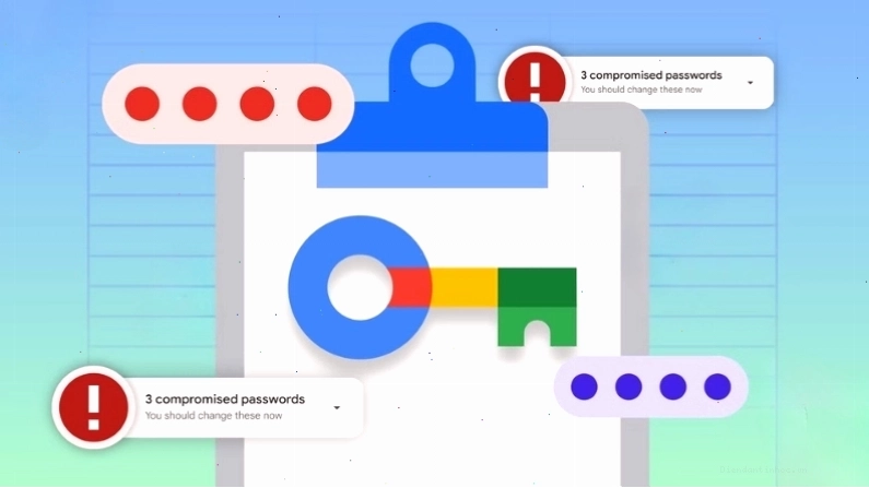 Giao diện passwords.google.com hiển thị danh sách mật khẩu đã lưu