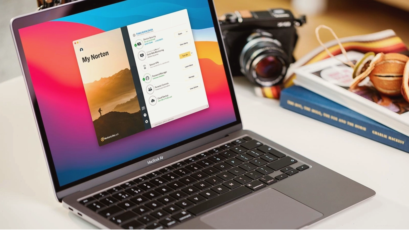 Giao diện phần mềm Norton 360 Deluxe