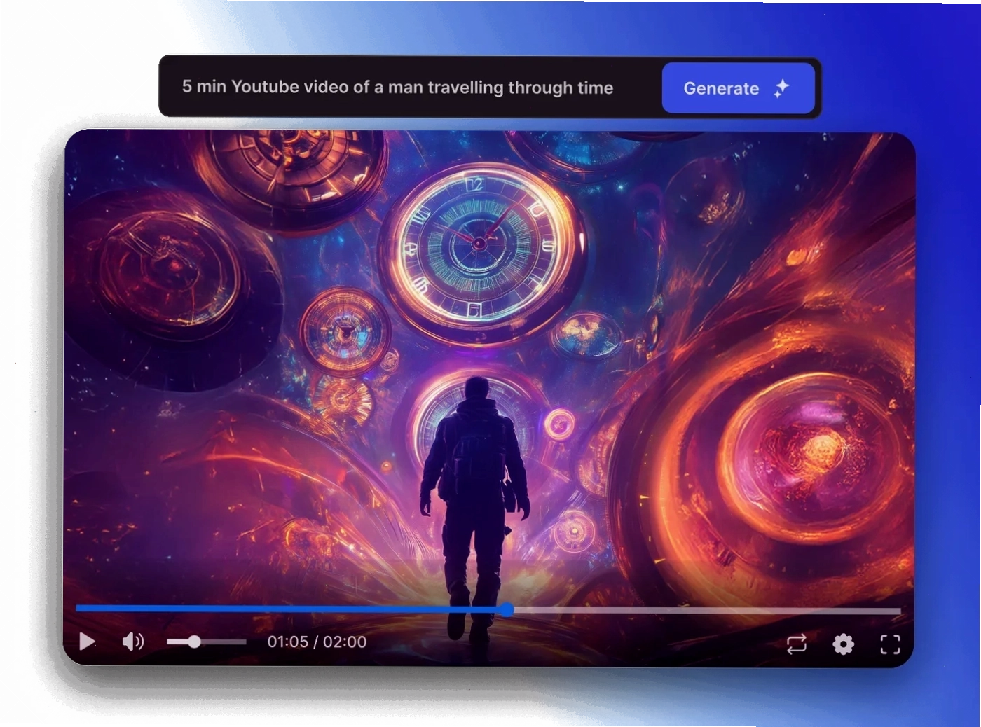Giao diện Text to Video của InVideo AI