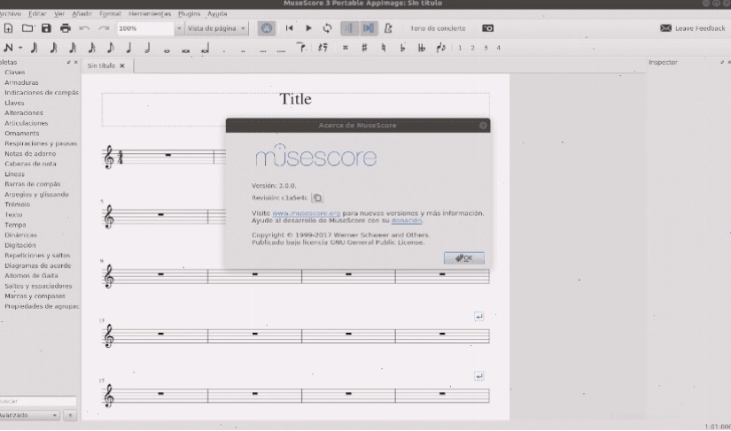 Giao diện tổng quan của MuseScore 3
