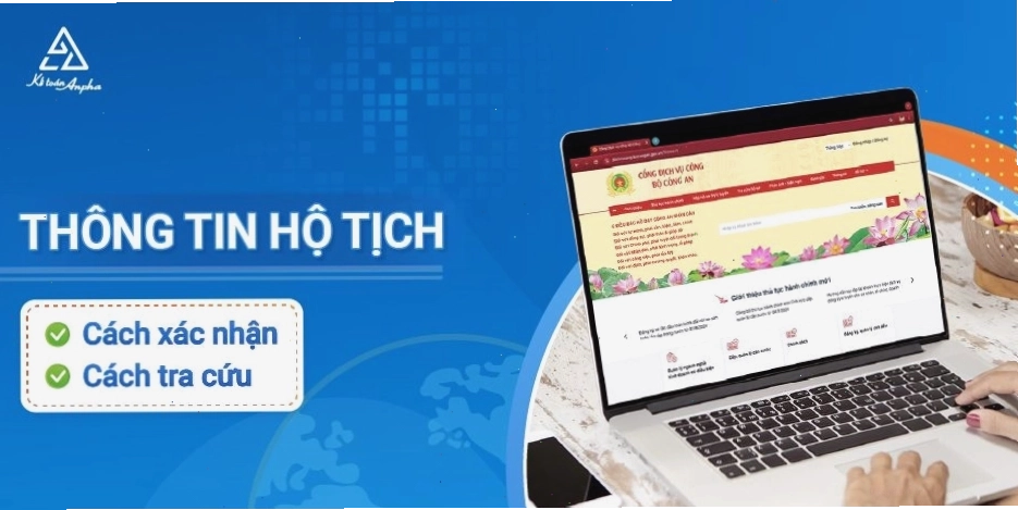 Giao diện tra cứu thông tin hộ tịch trực tuyến