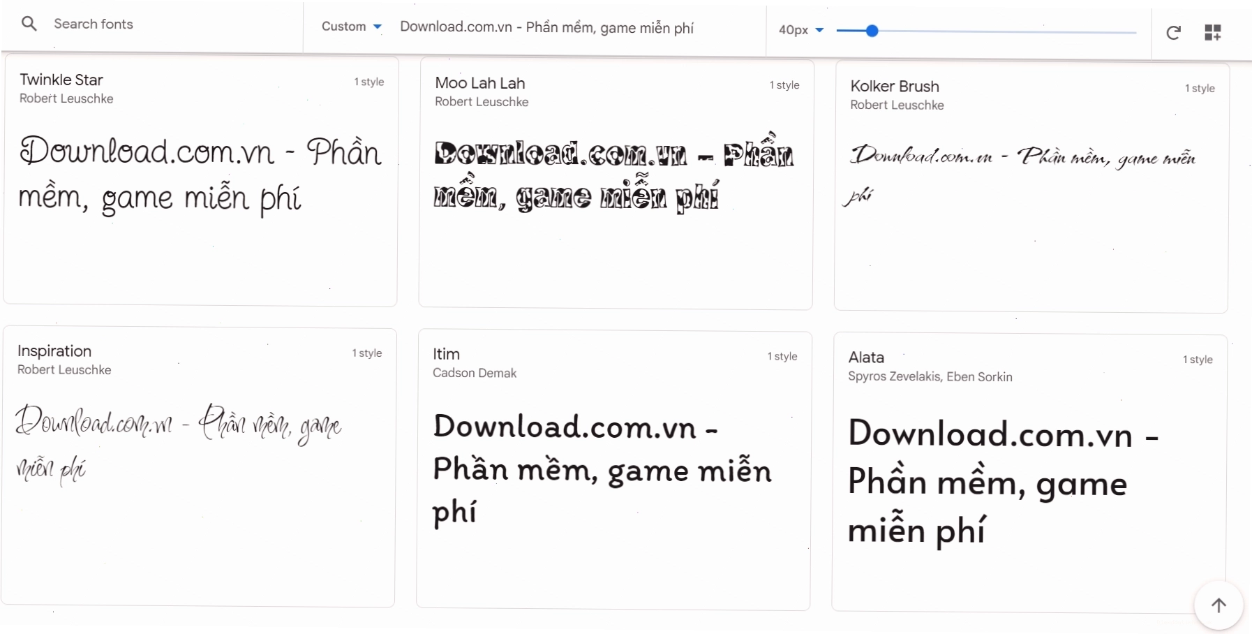 Google Fonts hỗ trợ đa dạng ngôn ngữ