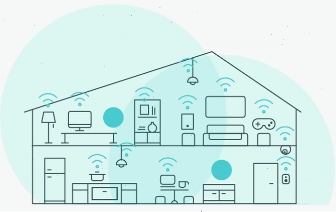 Hai router Deco cung cấp Mesh WiFi cho nhiều điểm trong nhà