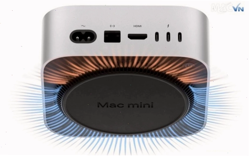 Hệ thống tản nhiệt hiệu quả của Mac Mini M4