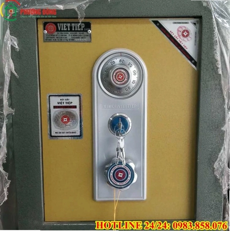 Hình ảnh minh họa cách mở két sắt Việt Tiệp 4 số