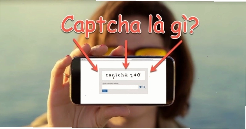 Hình ảnh minh họa mã Captcha với các ký tự bị bóp méo