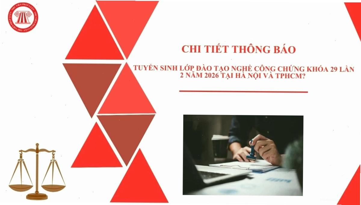Hoạt động đào tạo nghề công chứng