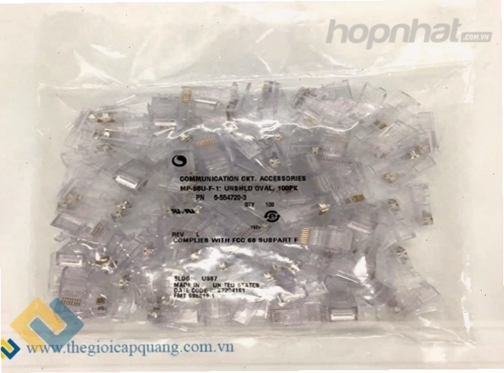 Hộp hạt mạng RJ45 Cat5e hãng COMMSCOPE AMP